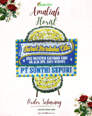 Papan Bunga Duka di Demang Lebar Daun