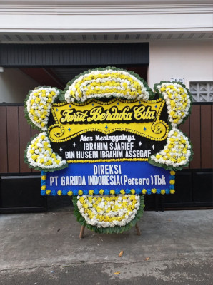 Papan Bunga Duka di Demang Lebar Daun