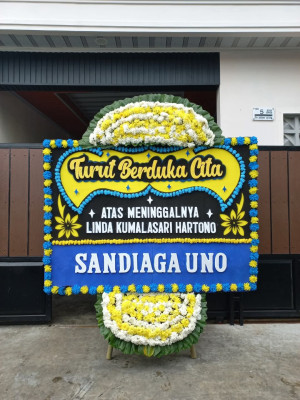 Papan Bunga Duka di Demang Lebar Daun